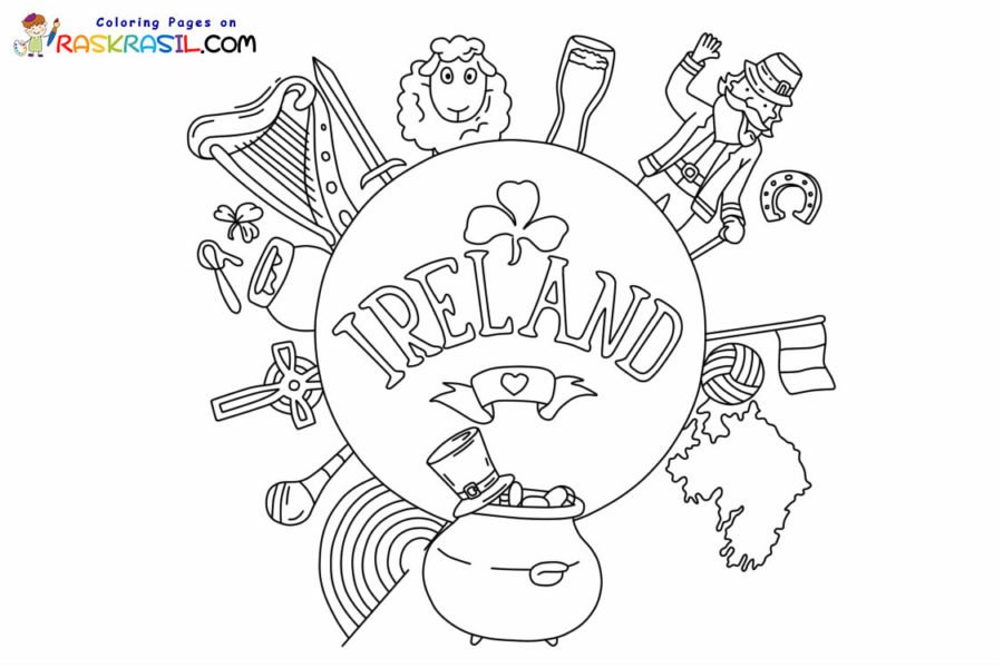 Ireland coloring pages printable for free download