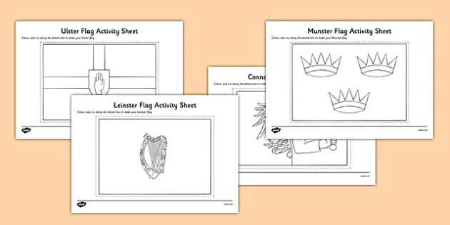 Ireland colouring pages sese geography teacher made