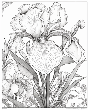 Iris printable pages