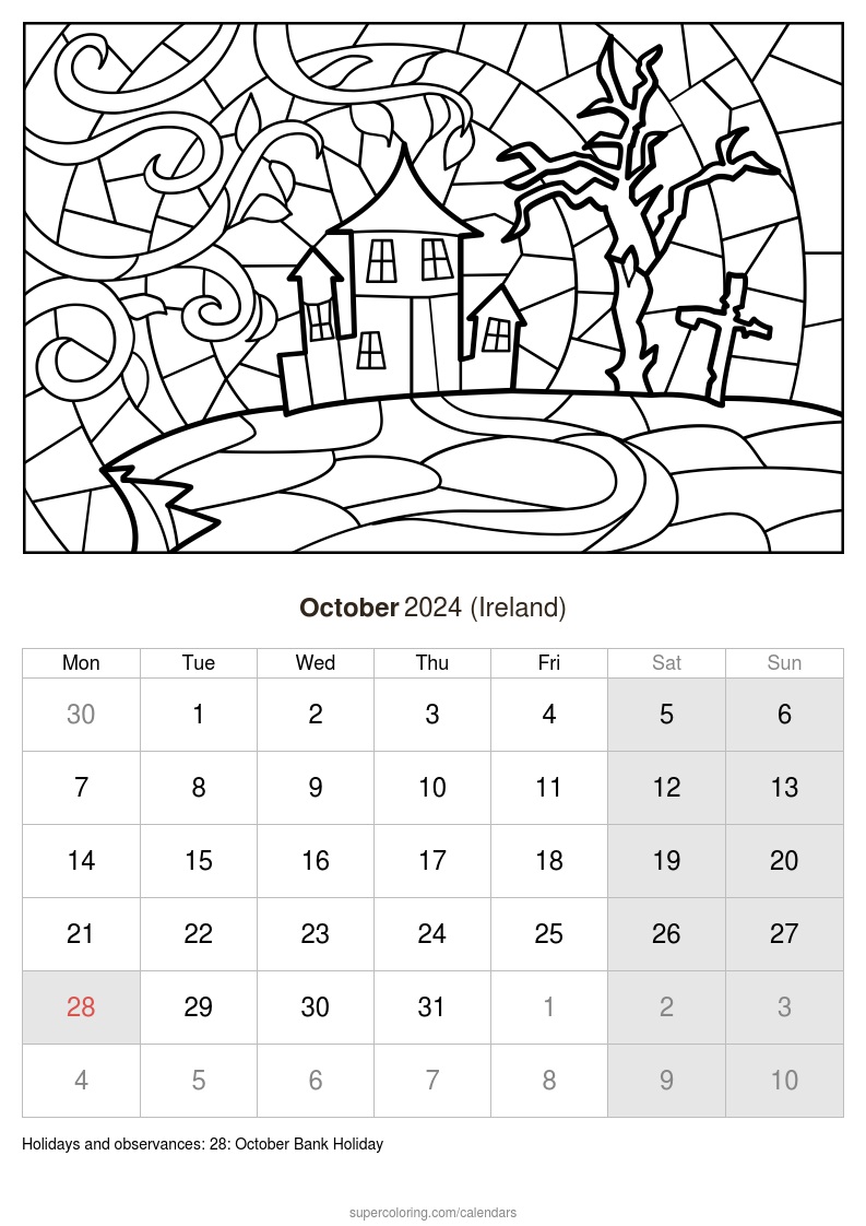 October calendar