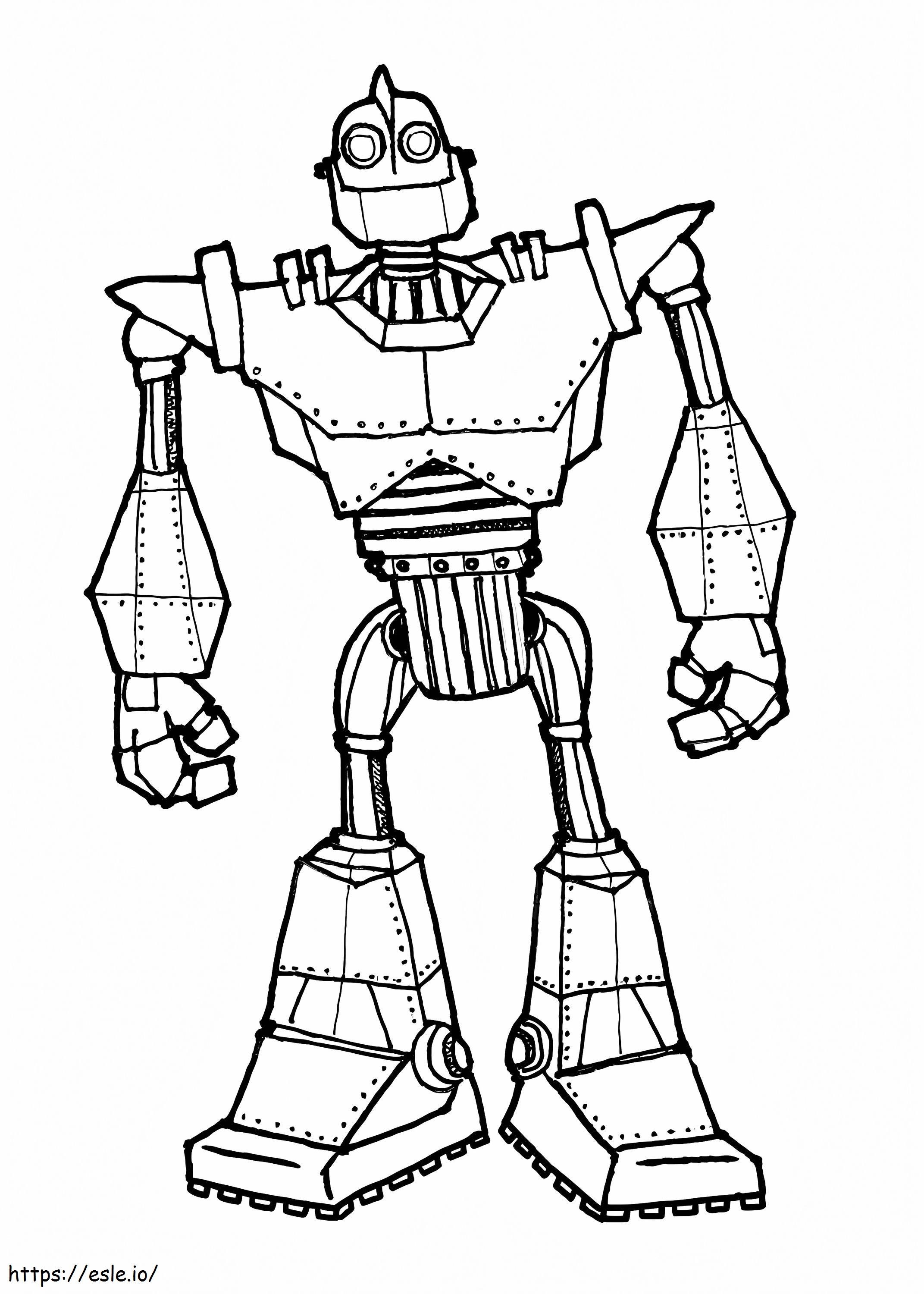 Iron giant coloring page