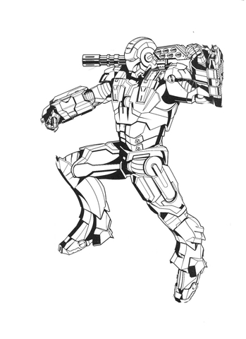 Iron man all packed up coloring page free printable coloring pages