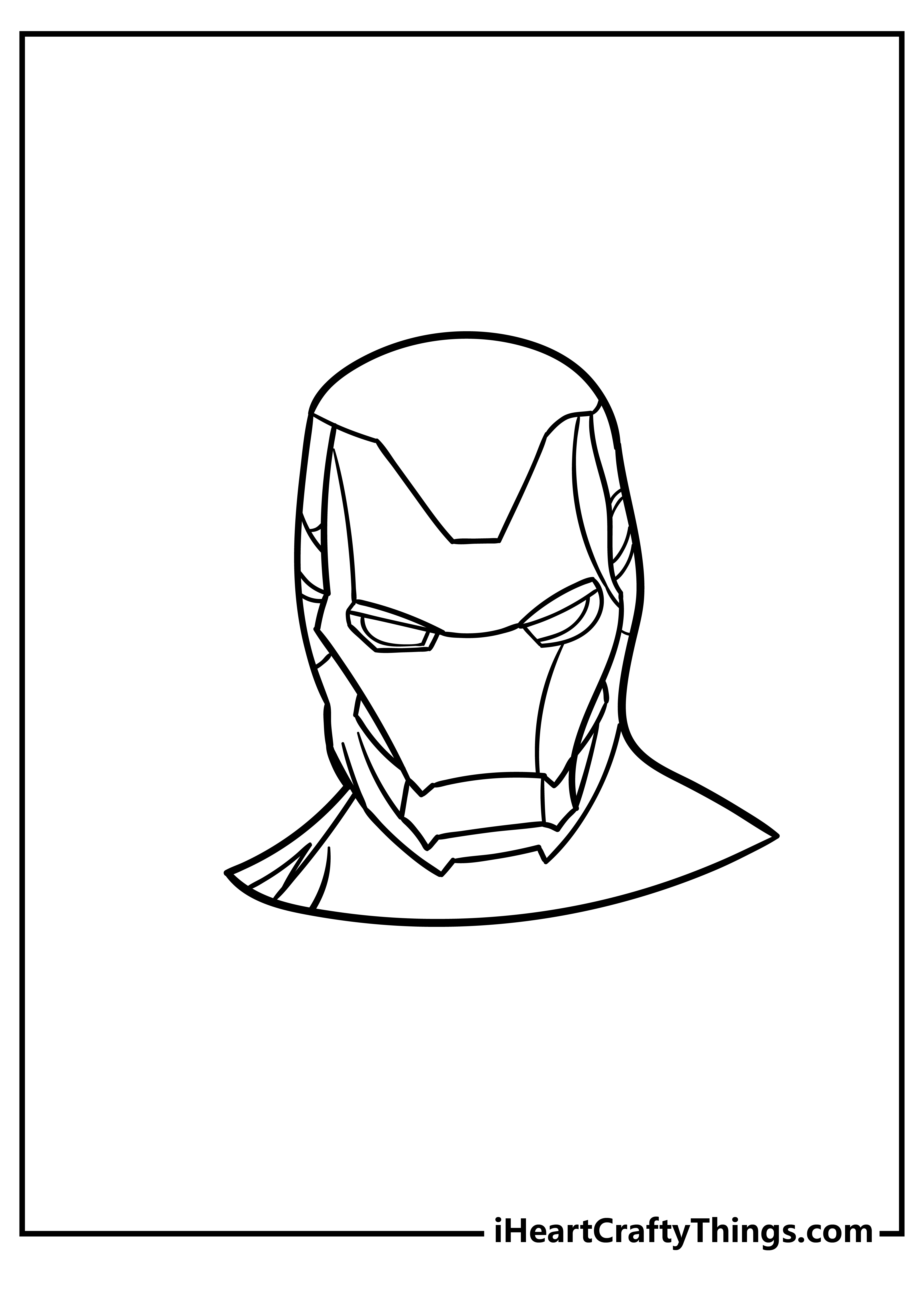 Iron man coloring pages free printables