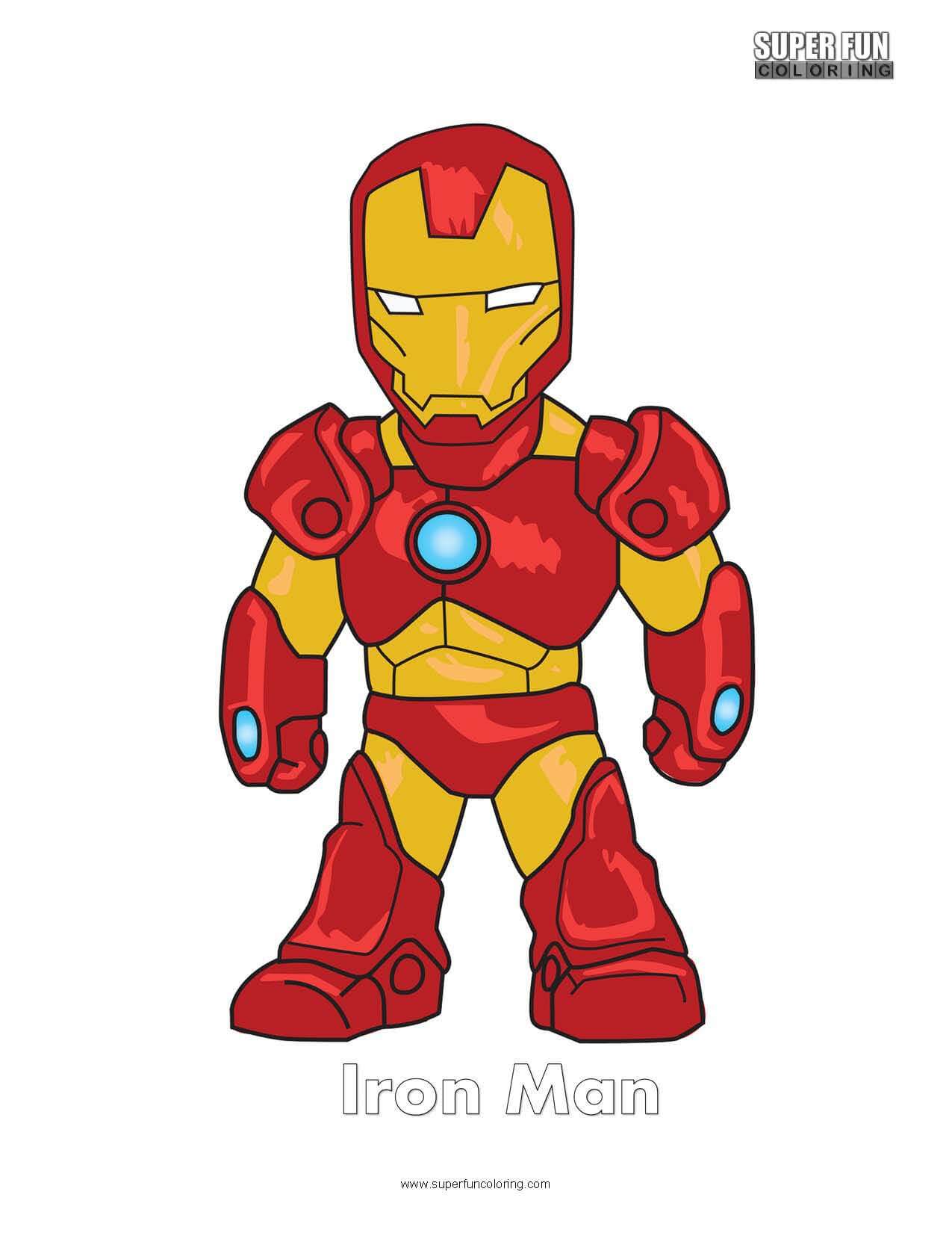 Iron man coloring page