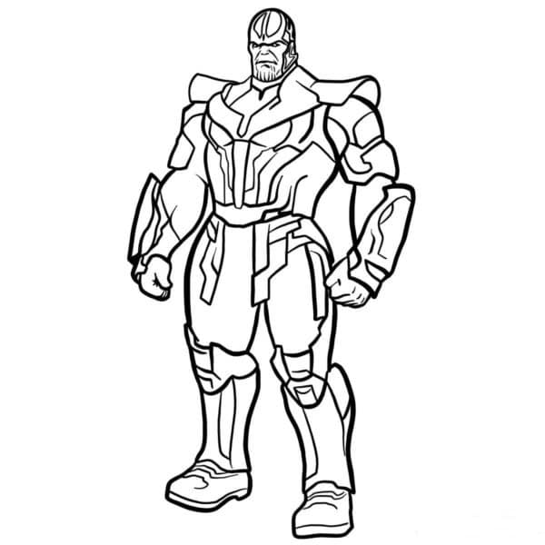 Drawing of big iron man from the avengers coloring page