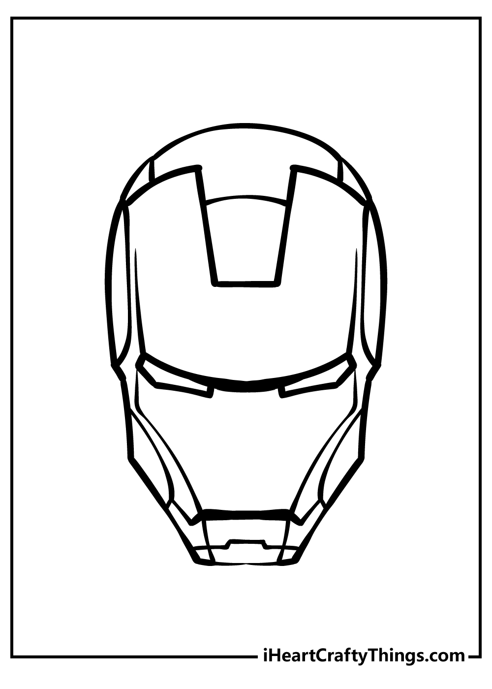 Iron man coloring pages free printables