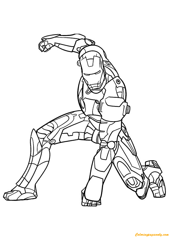 Iron man coloring pages printable for free download