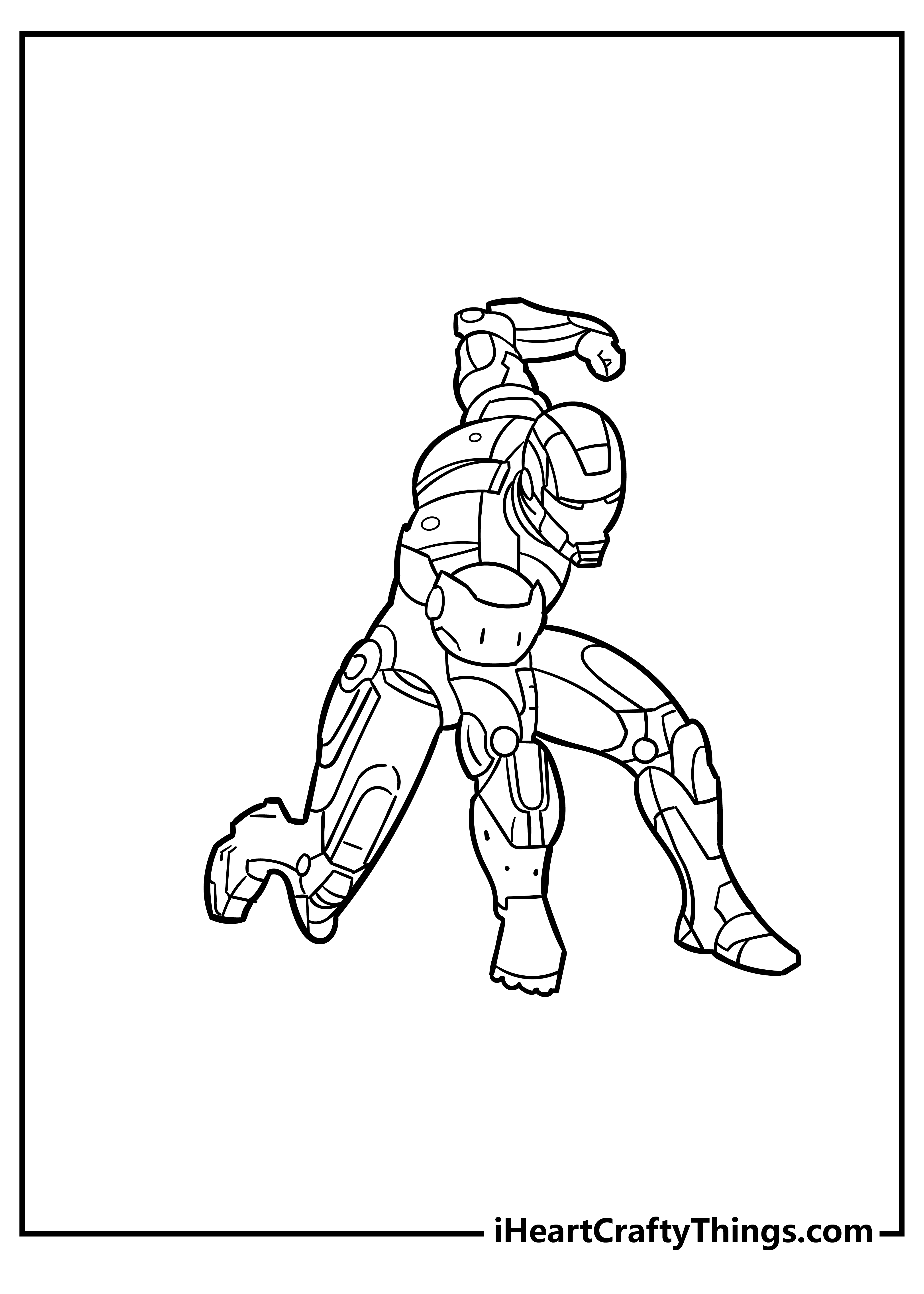 Iron man coloring pages free printables