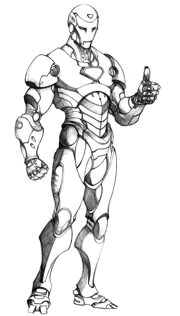 Free printable iron man coloring pages for kids