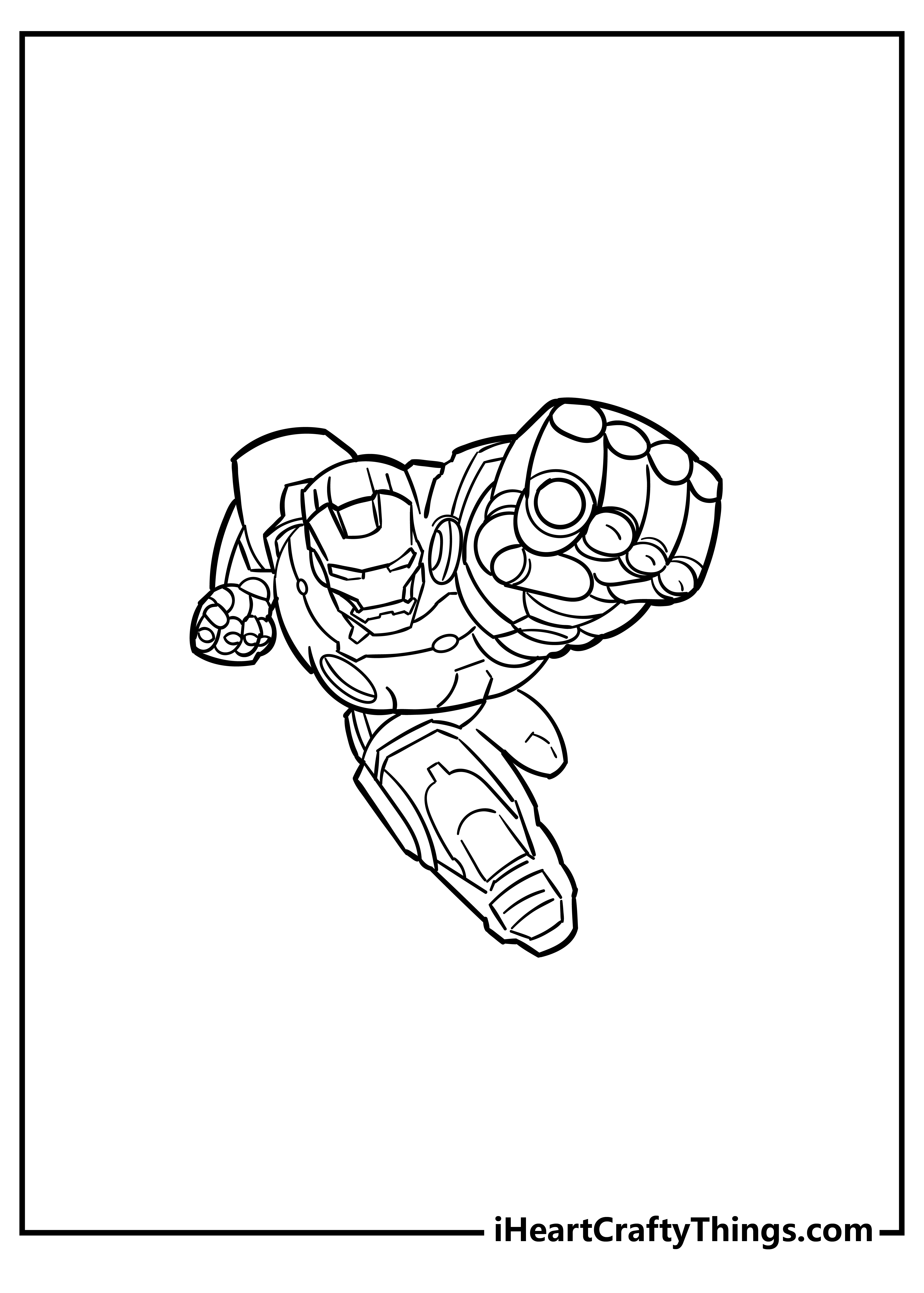 Iron man coloring pages free printables