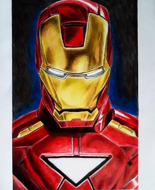 Iron man drawing by gvantsa tarimanishvili