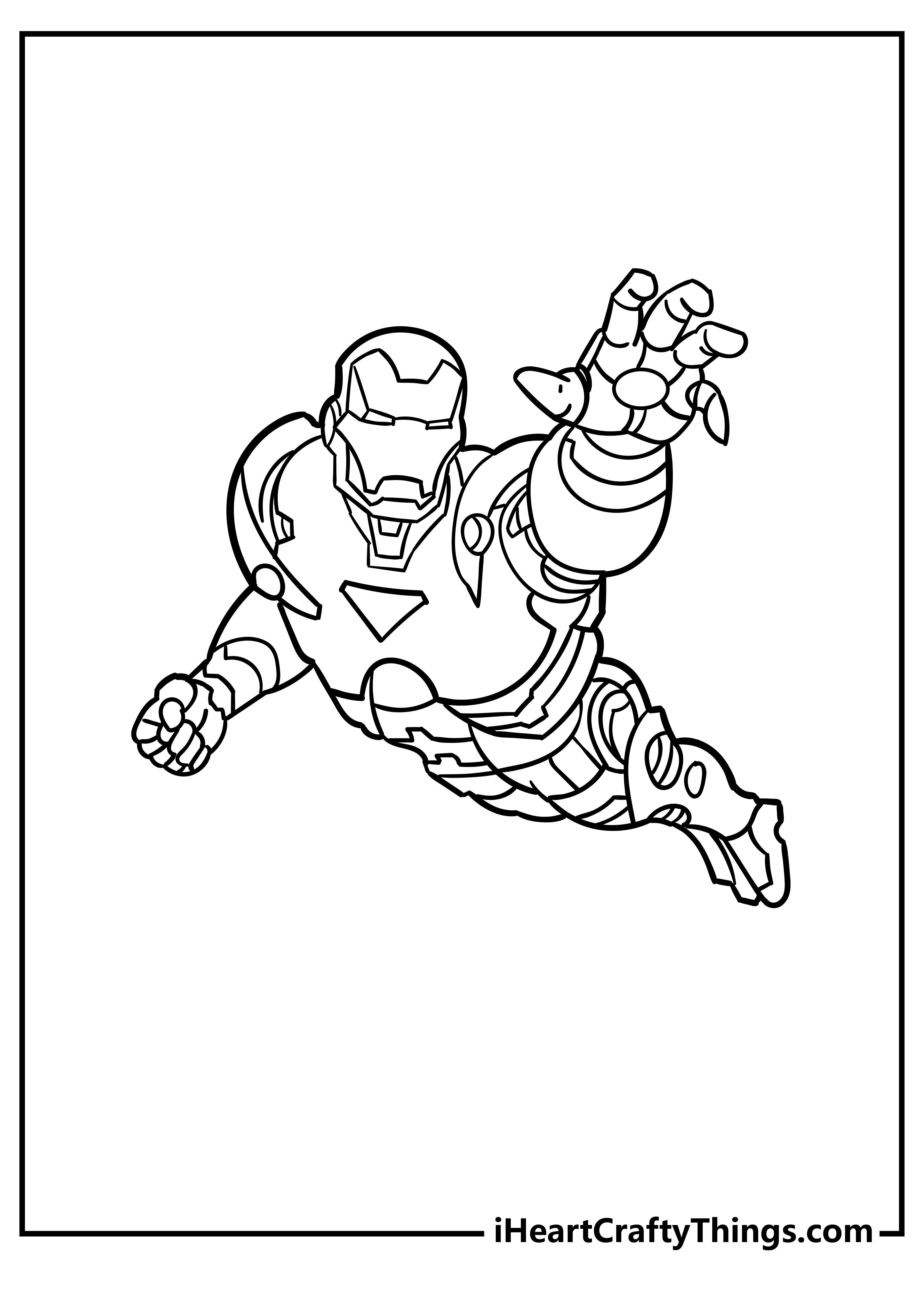 Iron man coloring pages free printables