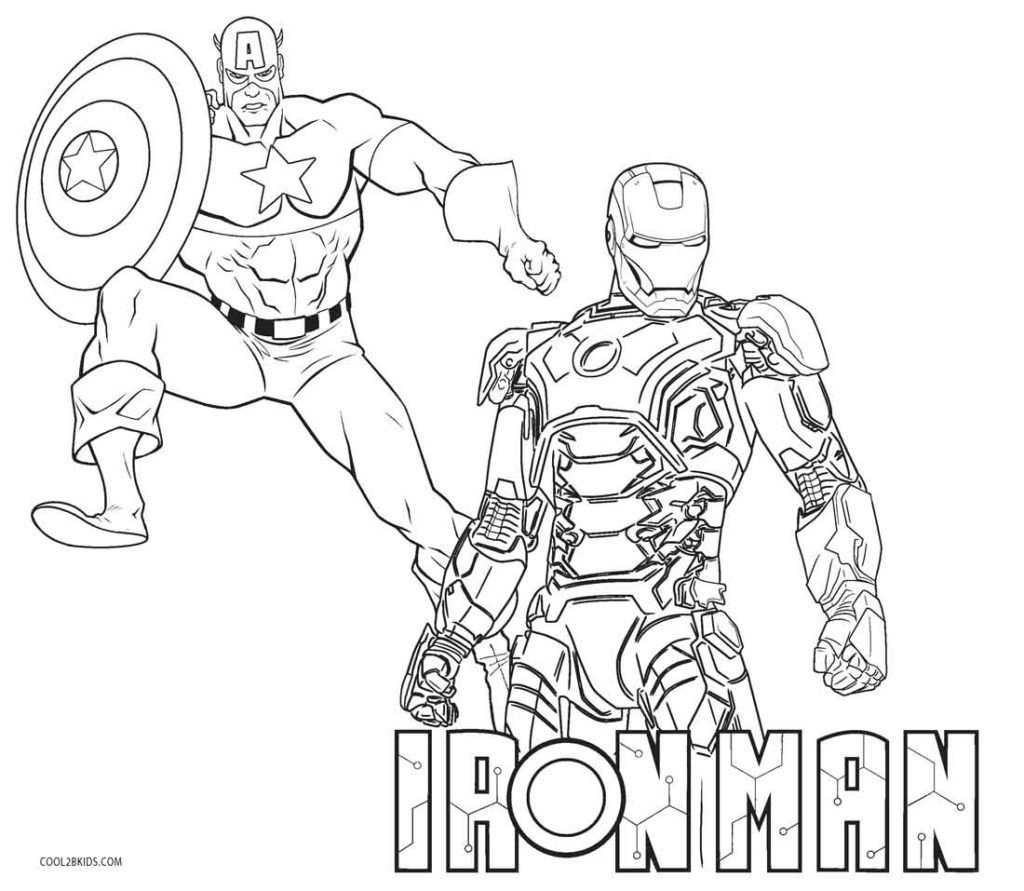 Free printable iron man coloring pages for kids coolbkids avengers coloring pages captain america coloring pages avengers coloring