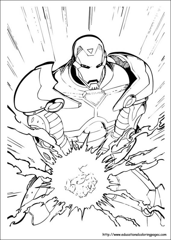 Iron man coloring pages free for kids