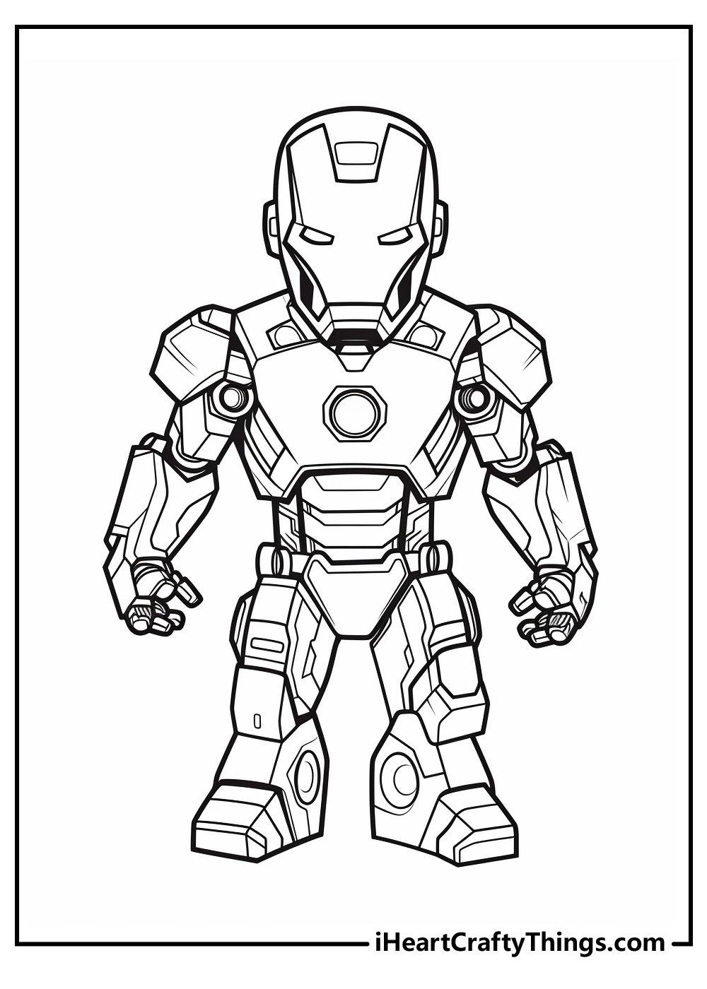 Iron man coloring pages free printables