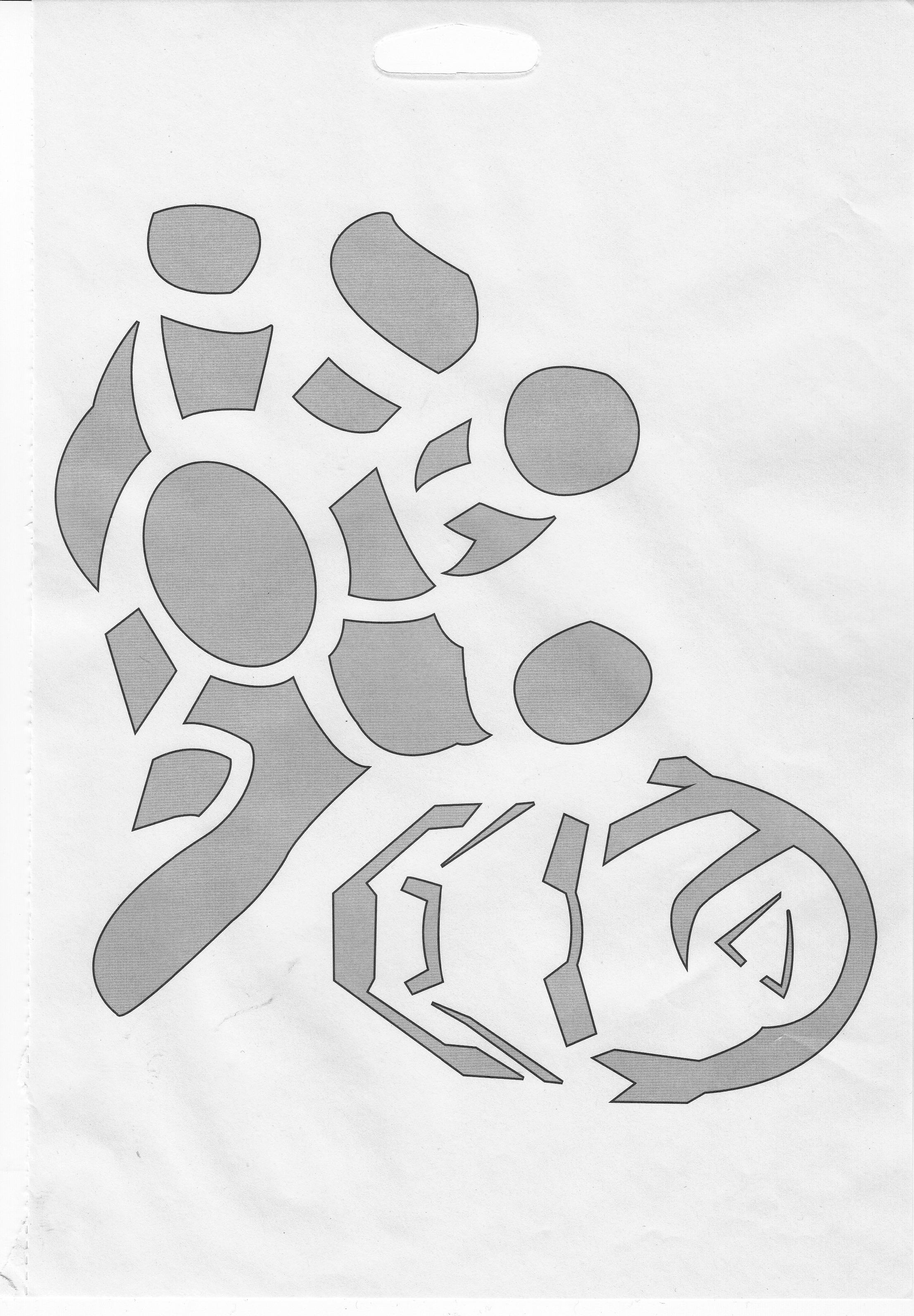 Iron man pumpkin stencil