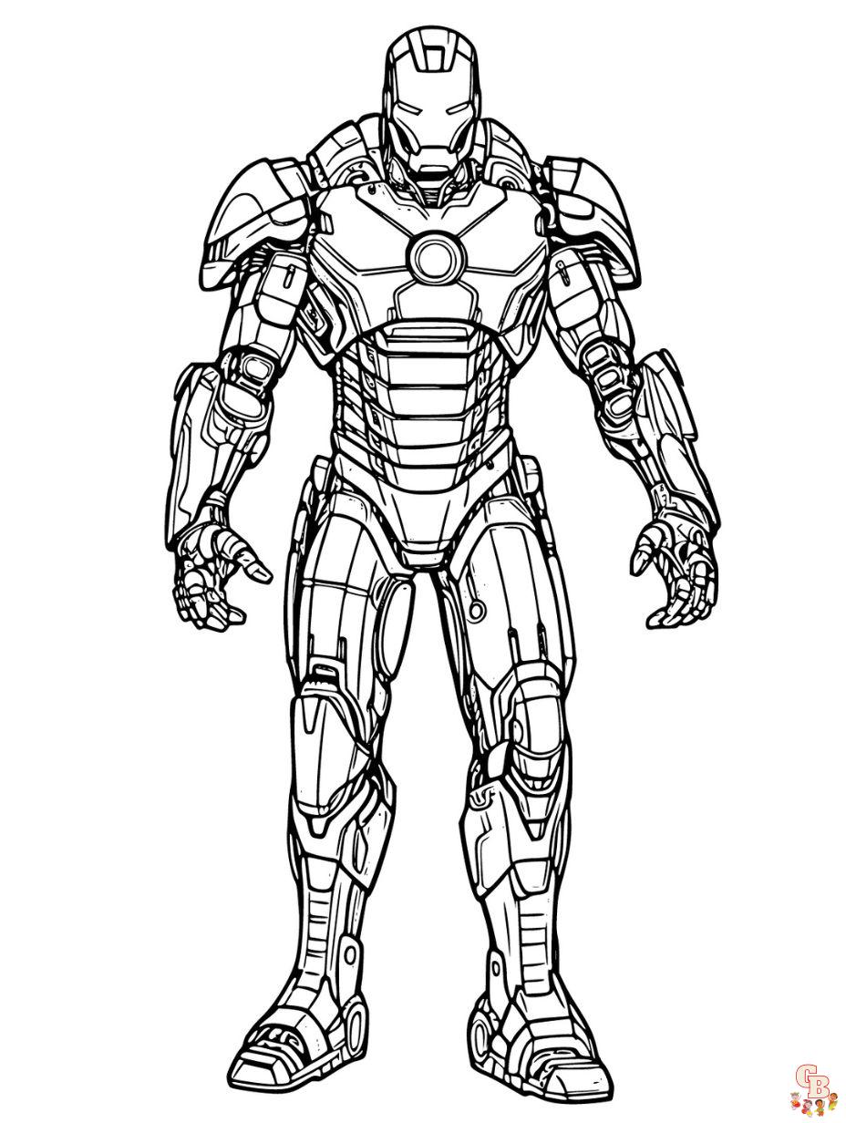 Iron man coloring pages print color your favorite hero