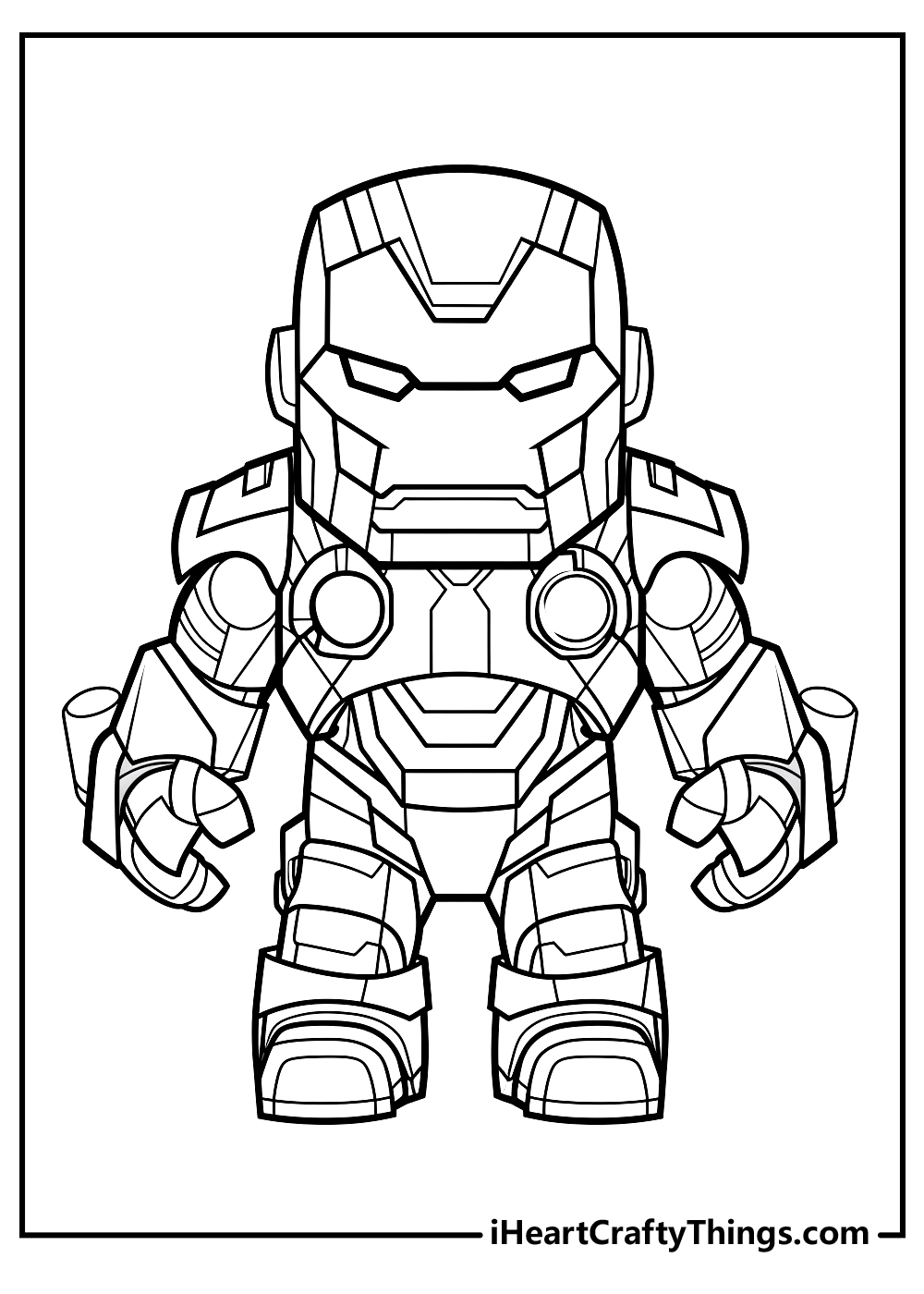 Iron man coloring pages free printables