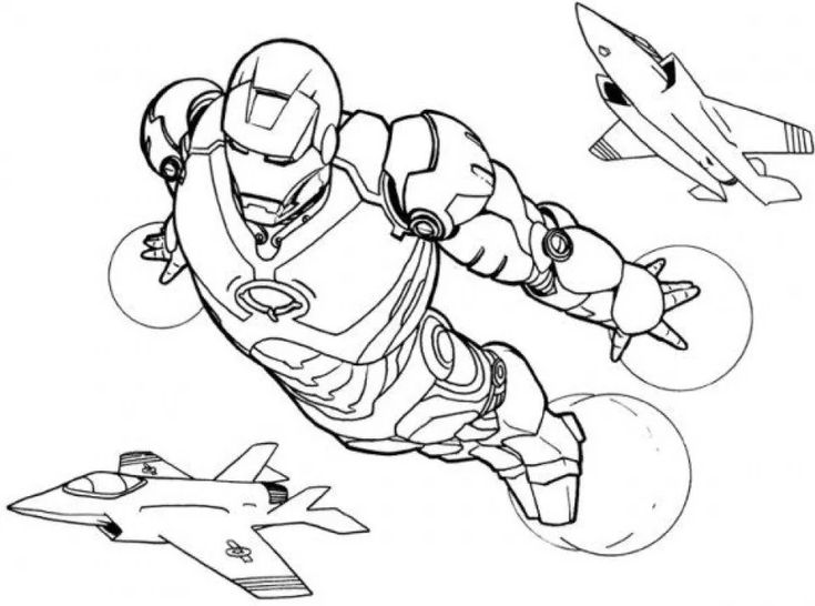 Free printable iron man coloring pages