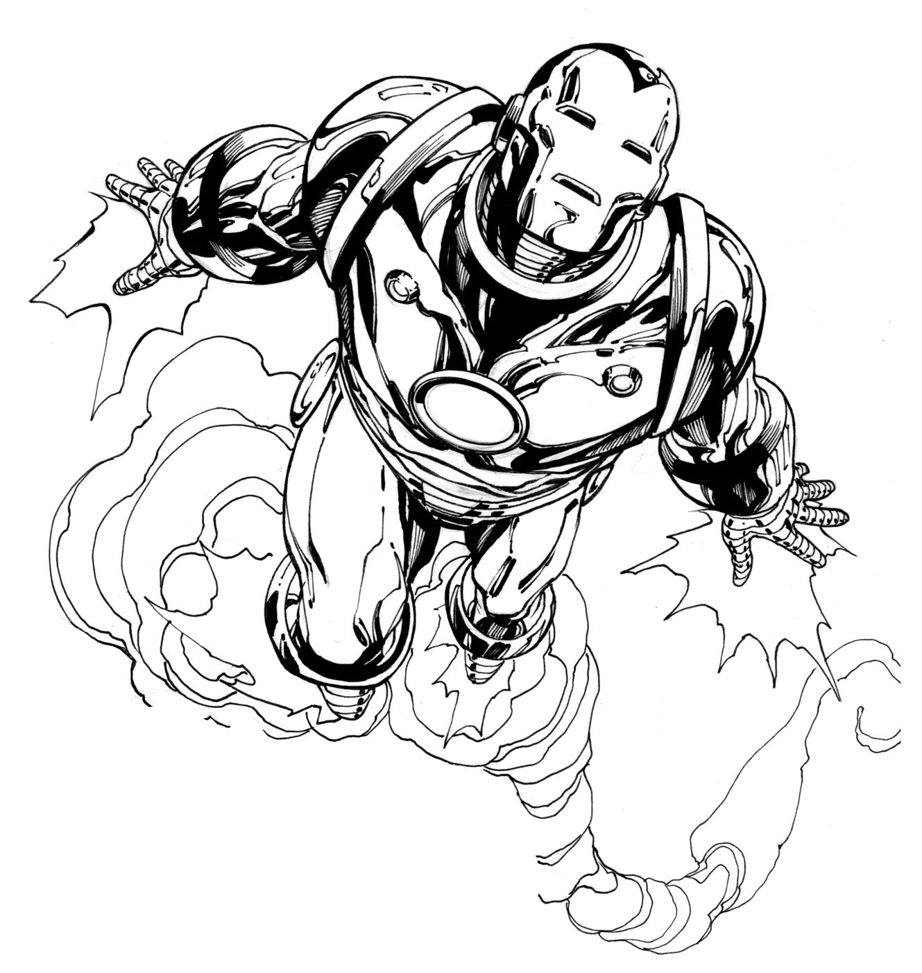 Iron man coloring pages for kids