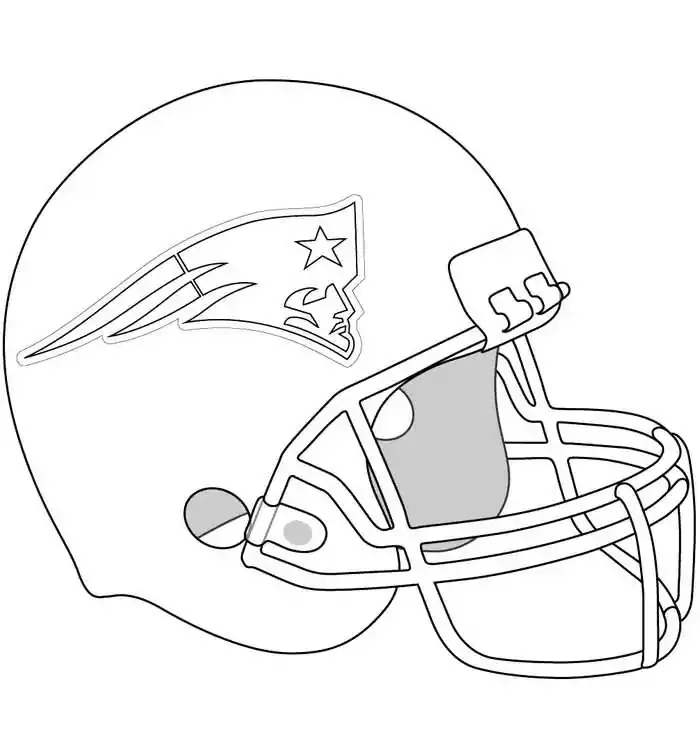 New england patriots coloring pages printable pdf