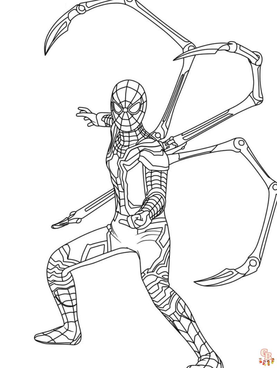 Explore our collection of printable spiderman coloring pages free
