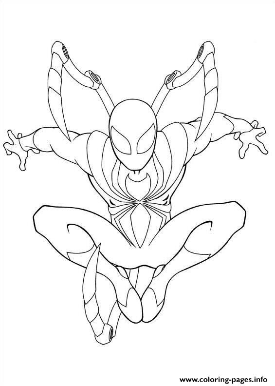 Ultimate spiderman iron spider coloring pages coloriage chouette coloriage araignãe coloriage