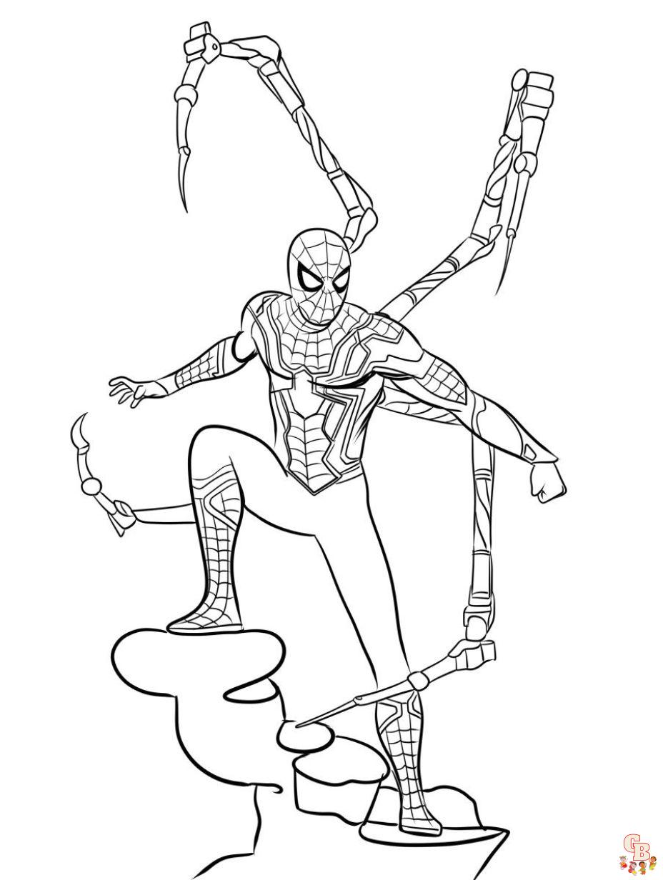 Explore our collection of printable spiderman coloring pages free