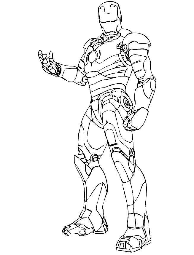 Iron man coloring pages printable for free download