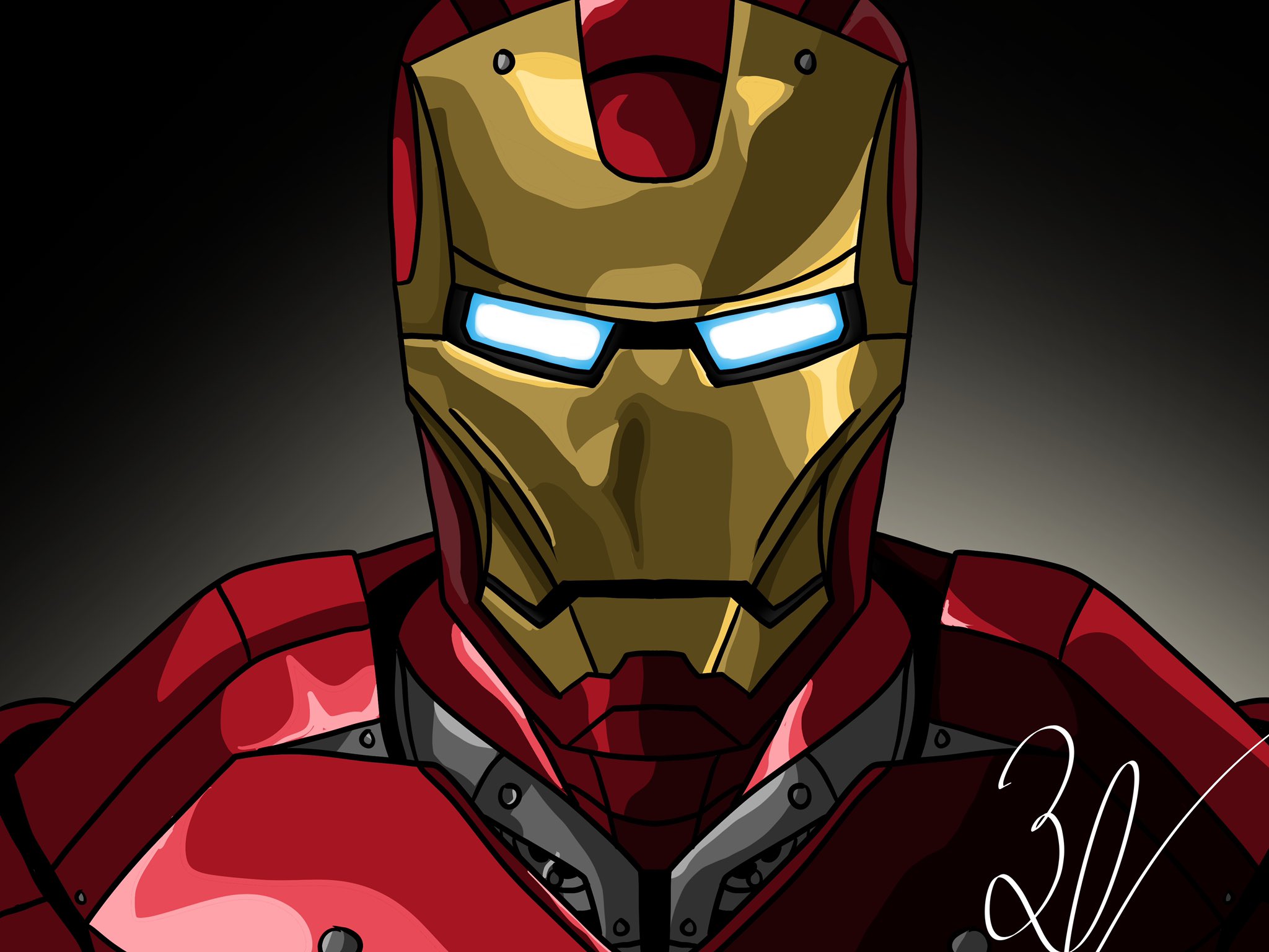 How to Draw Iron Man Face (Iron Man) Step by Step | DrawingTutorials101.com