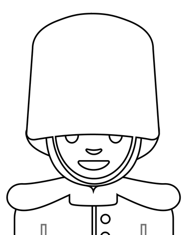 Guard emoji coloring page free printable coloring pages