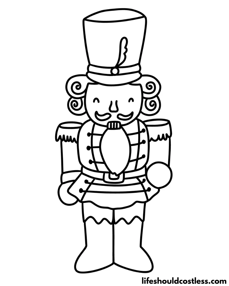 Nutcracker coloring pages free printable pdf templates