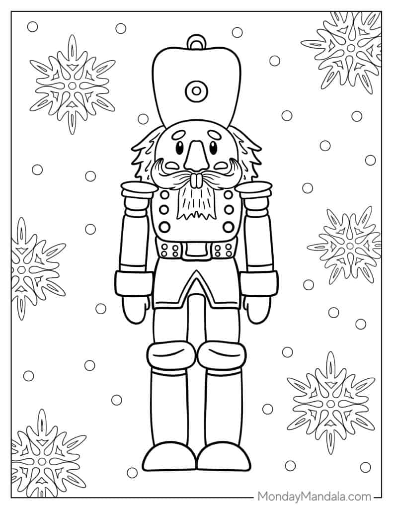 Nutcracker coloring pages free pdf printables