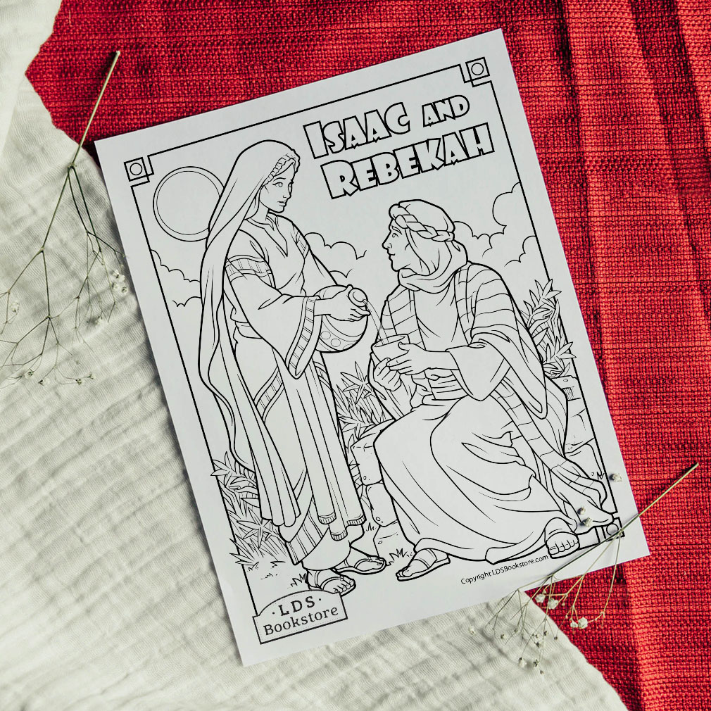 Isaac and rebekah coloring page