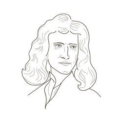 Isaac newton vector images over