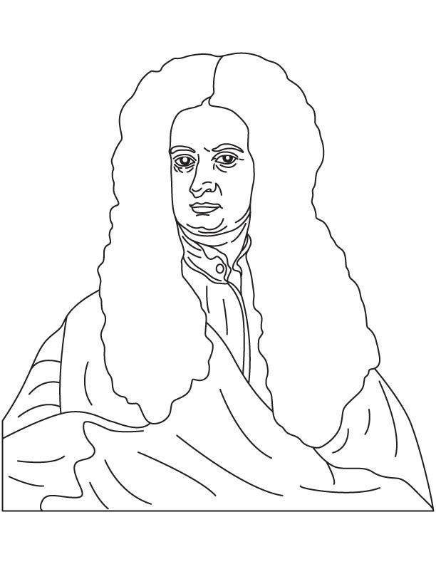 Sir isaac newton colorg page download free sir isaac newton colorg page for kids isaac newton colorg pages color
