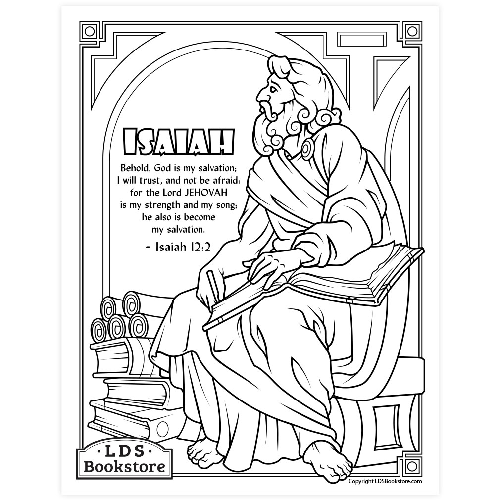 The prophet isaiah coloring page
