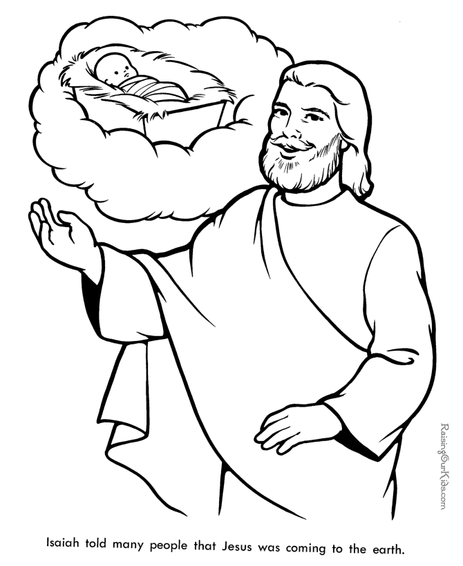 Prophet isaiah coloring page bible coloring pages bible coloring jesus coloring pages