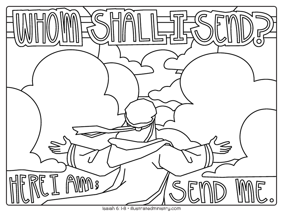 Bible story coloring pages summer â illustrated ministry