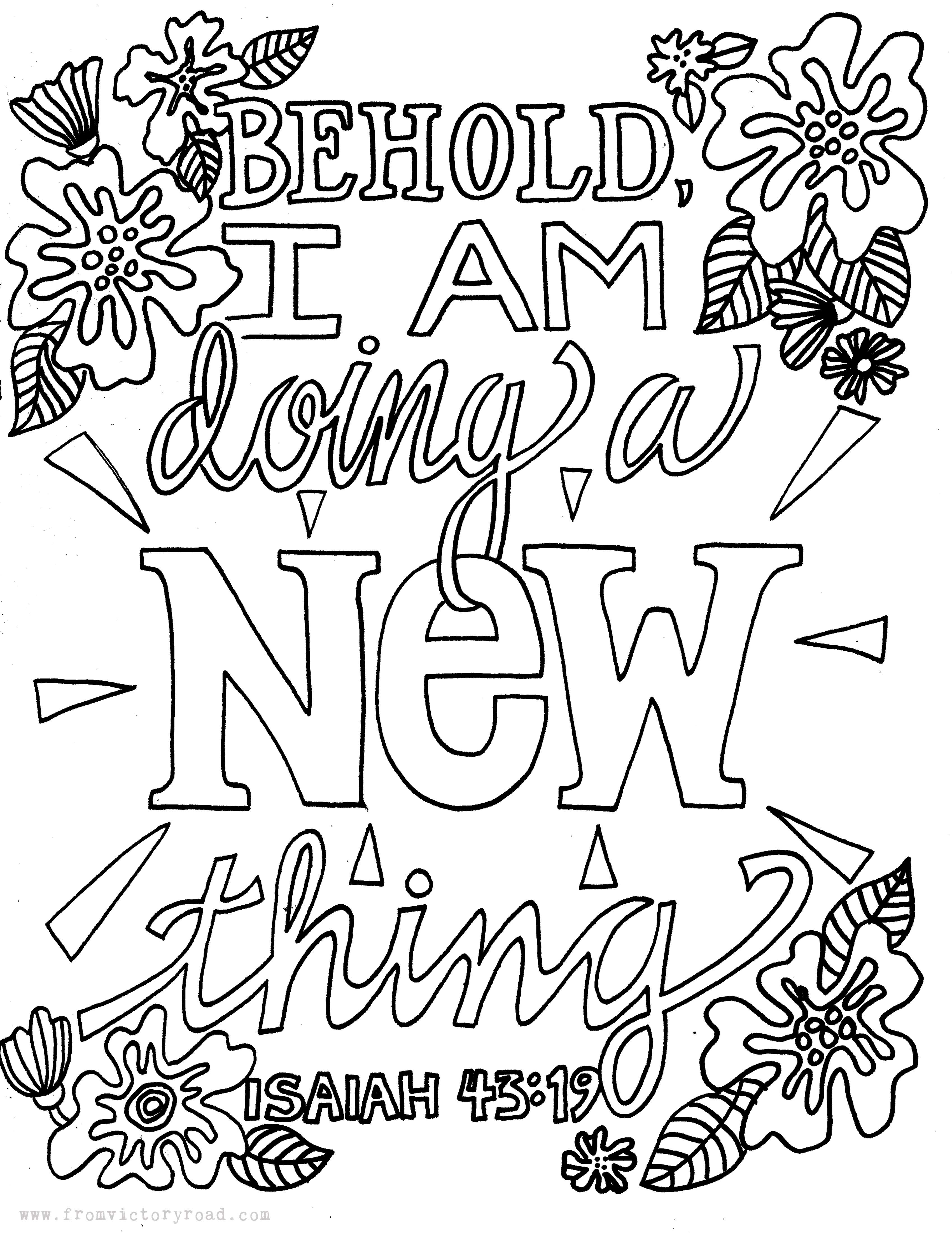 All things new coloring page â from victory road