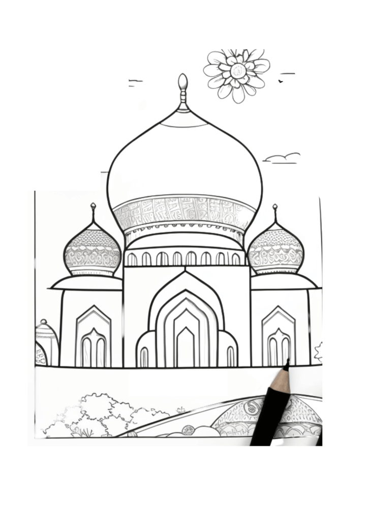 Islamic loring pages for muslim kids