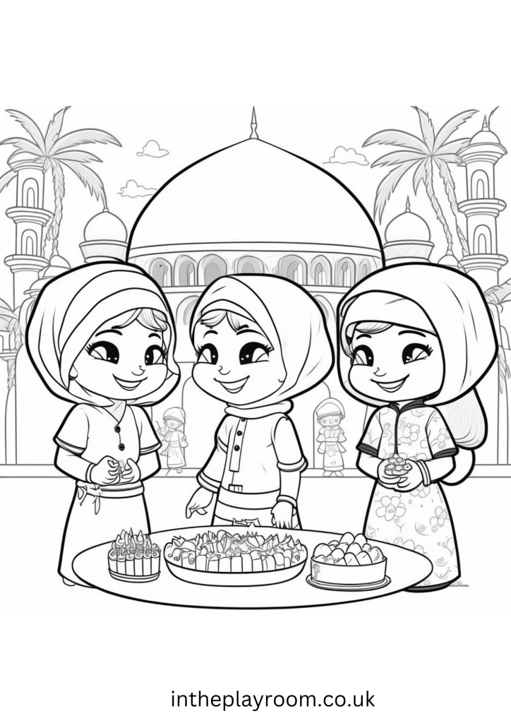 Islamic loring pages for muslim kids