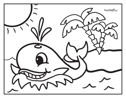 Whale coloring pages