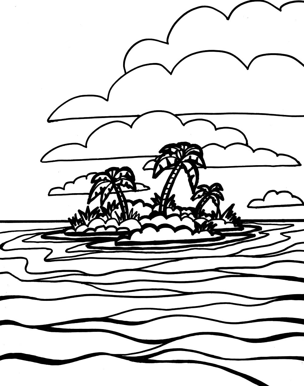 Free printable ocean coloring pages for kids