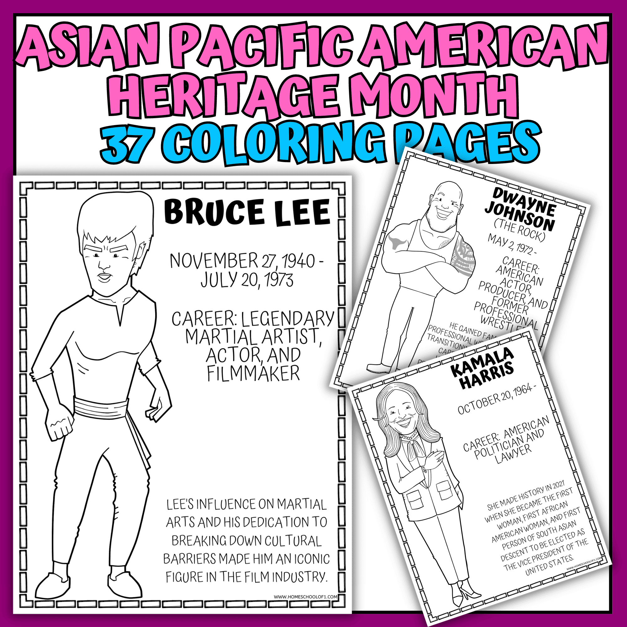 Asian american pacific islander heritage month coloring pages