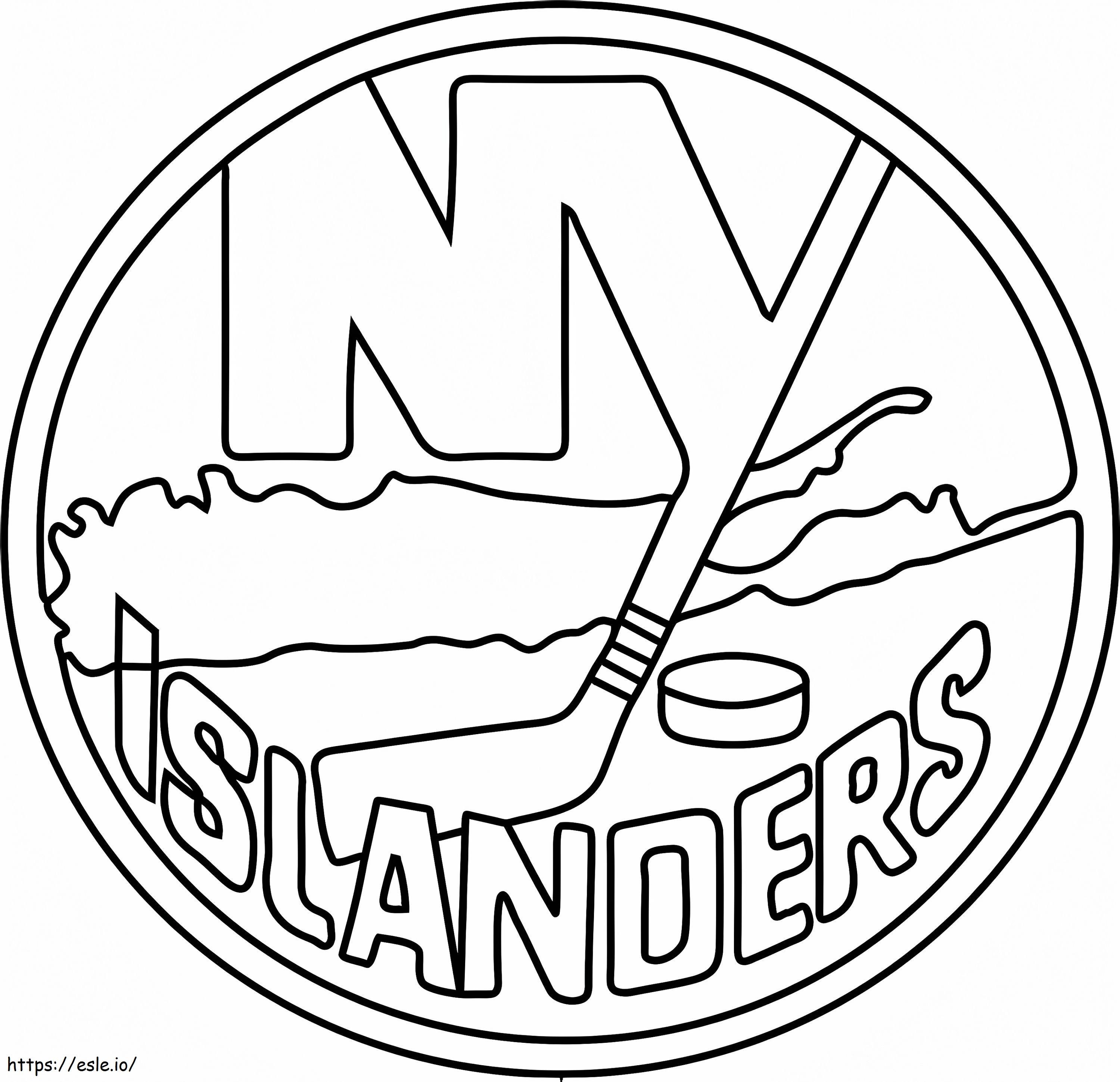 New york islanders logo coloring page