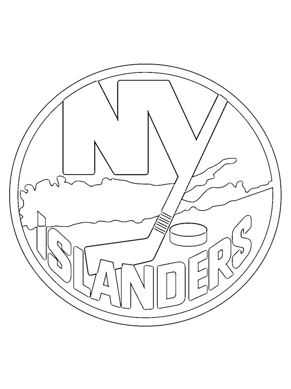 Colouring page new york islanders