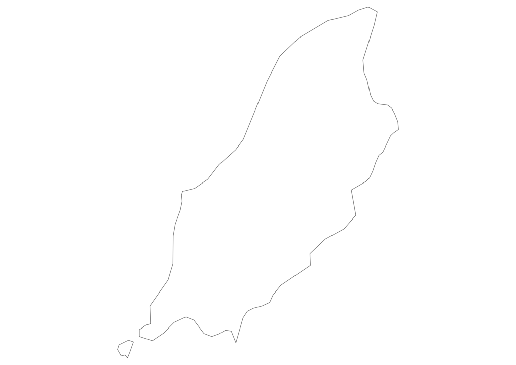 Blank map of isle of man svg vector