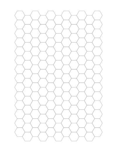 Hexagonal graph paper generator