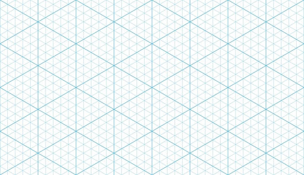 Premium vector isometric grid seamless pattern outline isometric graph template background hexagon and triangles line seamless texture vector illustration on white background